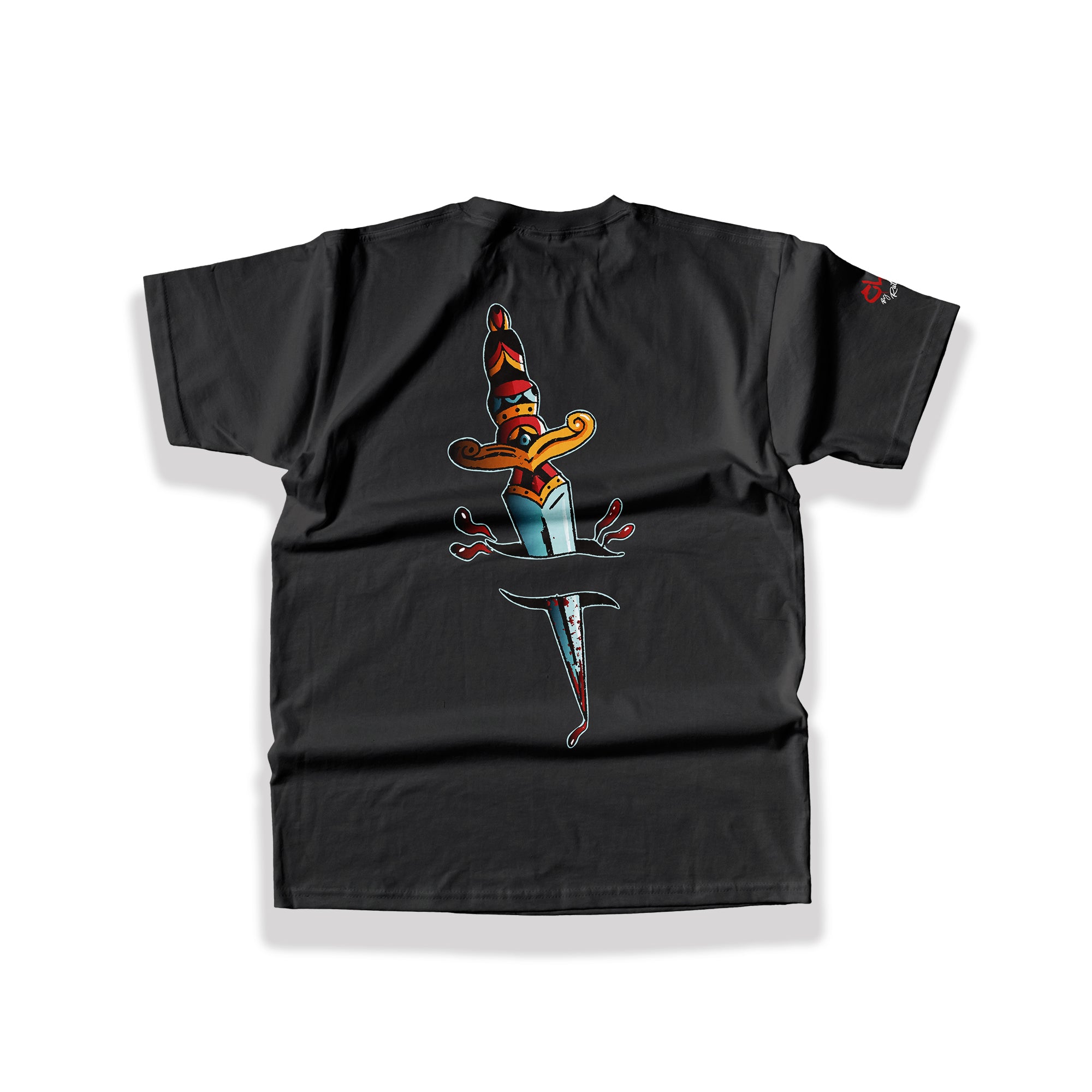 The Dagger Tee design is based on a traditional tattoo-style dagger from Clothing Dioide. Streetwear, urban designs