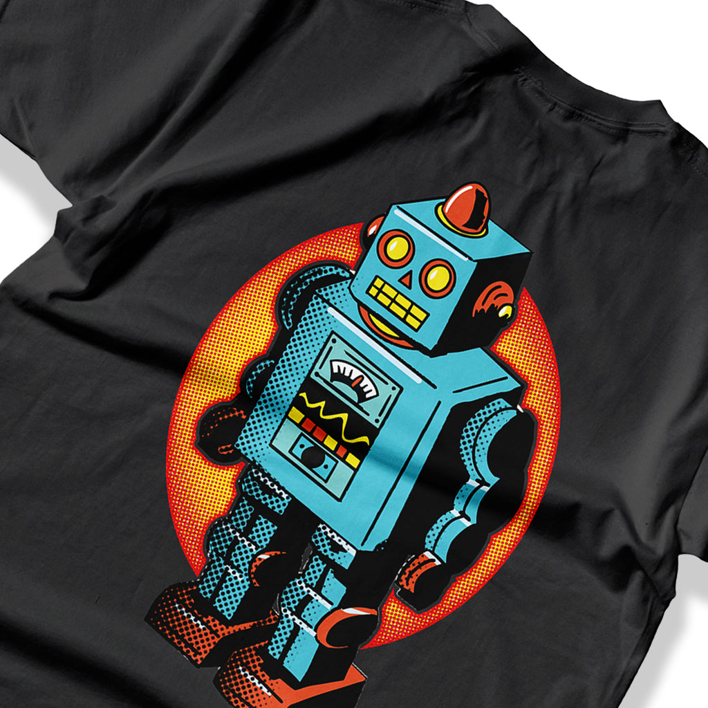 Robot Tee - exclusive retro t-shirt design from Clothing Dioxide, UK