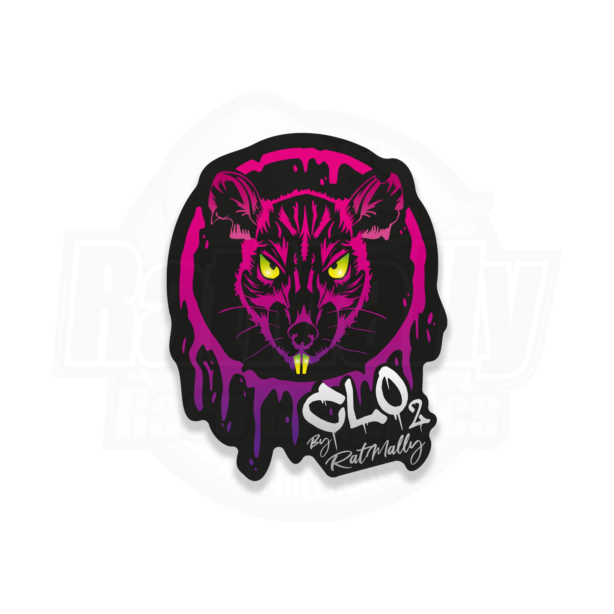 Dripping Rat Signature Stickers - Clothing Dioxide, UK