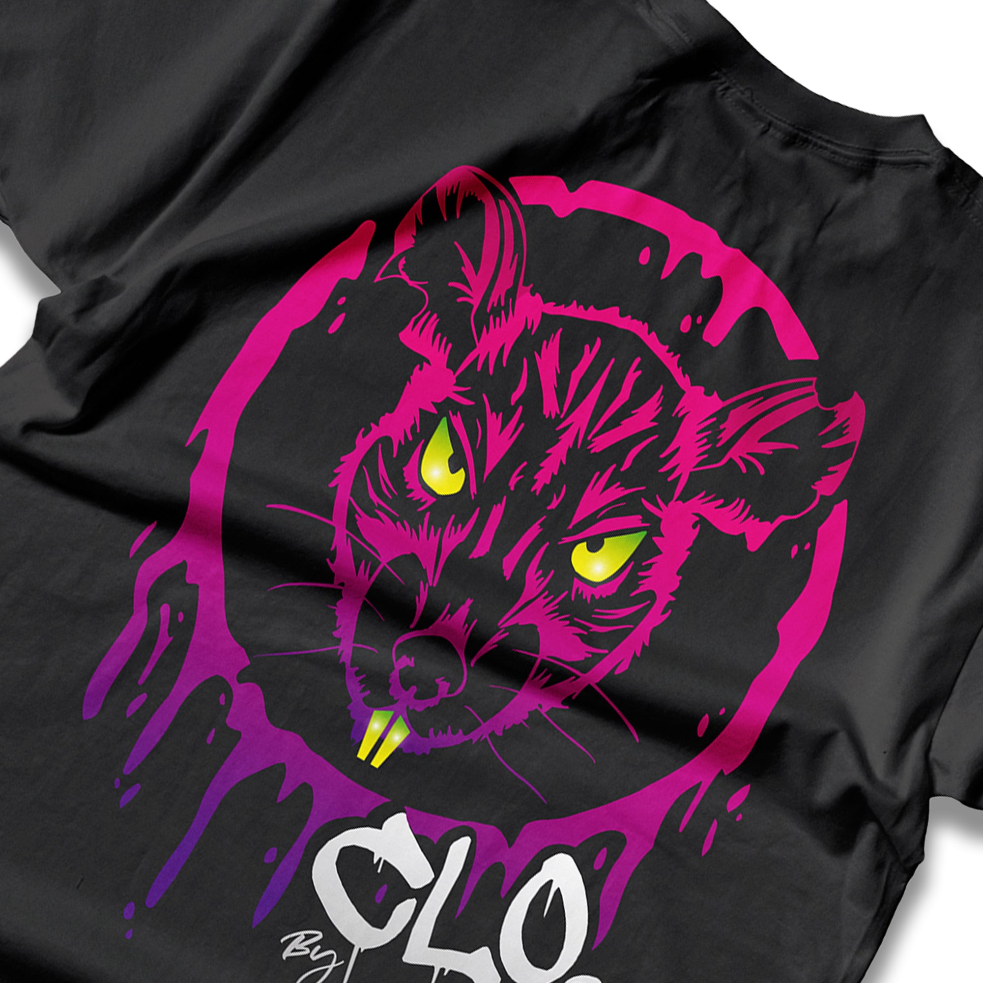 The Dripping Rat Signature Black Tee from Clothing Dioxide. Quality graphoc T-Shirts that dare to be different