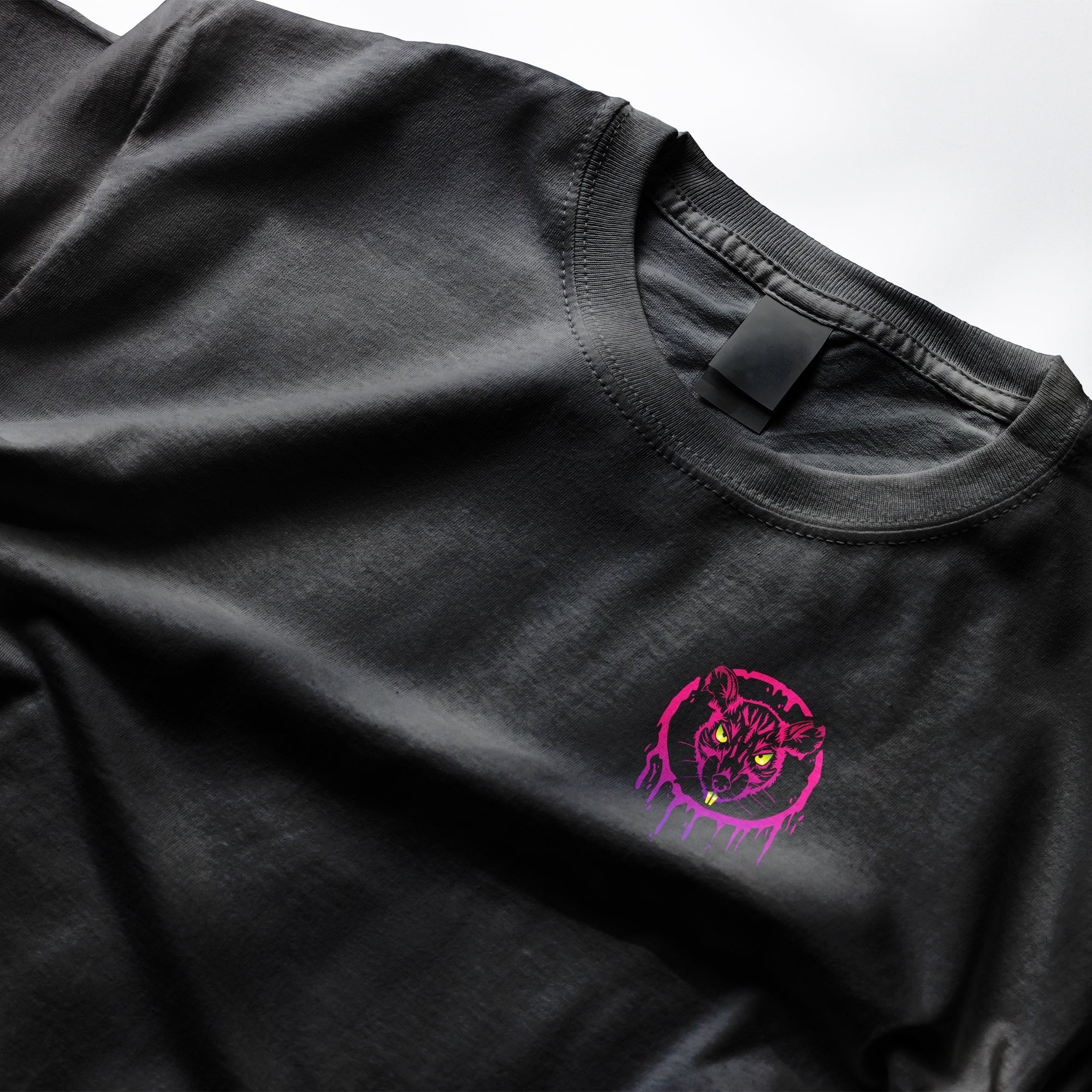 The Dripping Rat Signature Tee from Clothing Dioxide showcasing the front design.