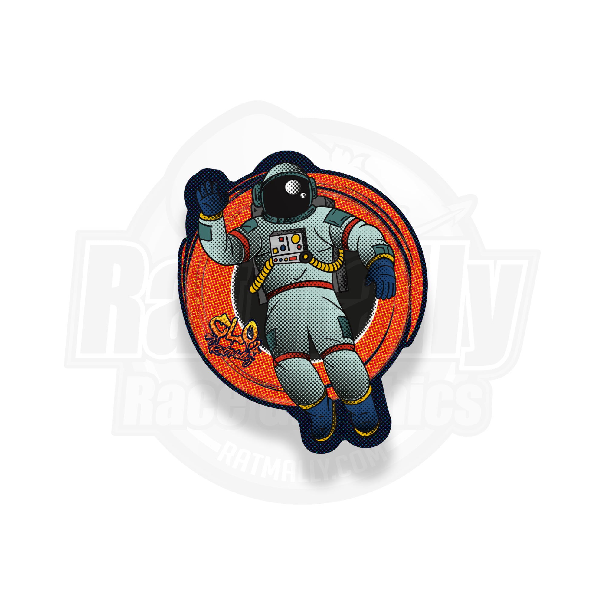 Spaceman Stickers x2 - Clothing Dioxide, UK